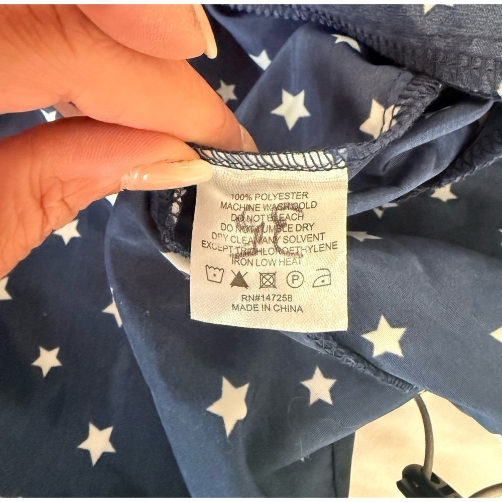 NWT SIMPLY SOUTHERN red white blue pullover popover windbreaker jacket American - Picture 8 of 9